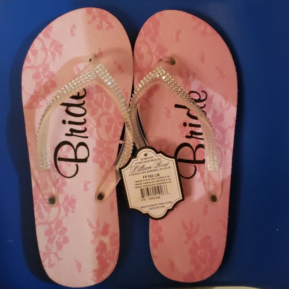 Bride Flip Flops